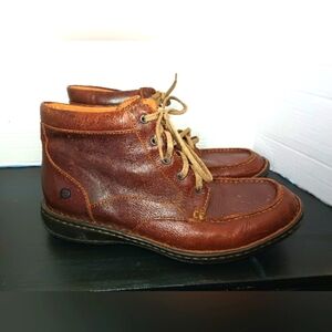 Born Mens Leather Chukka Boots Size 9 Brown Lace Up Distressed Rustic Hipster
